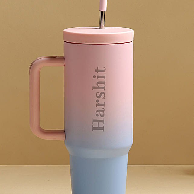 Buy/Send Dual Tone Personalised Stainless Steel Tumbler Online- FNP thumbnail 6