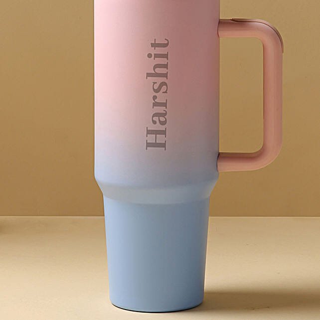 Buy/Send Dual Tone Personalised Stainless Steel Tumbler Online- FNP thumbnail 5