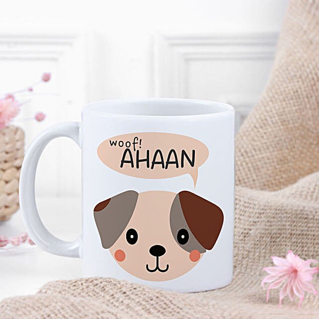 Buy/Send Personalised Pup Mug for children Online- FNP thumbnail 3